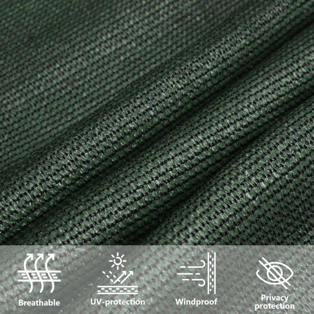 Burė nuo saulės, tamsiai žalios spalvos, 5x6m, HDPE, 160g/m²