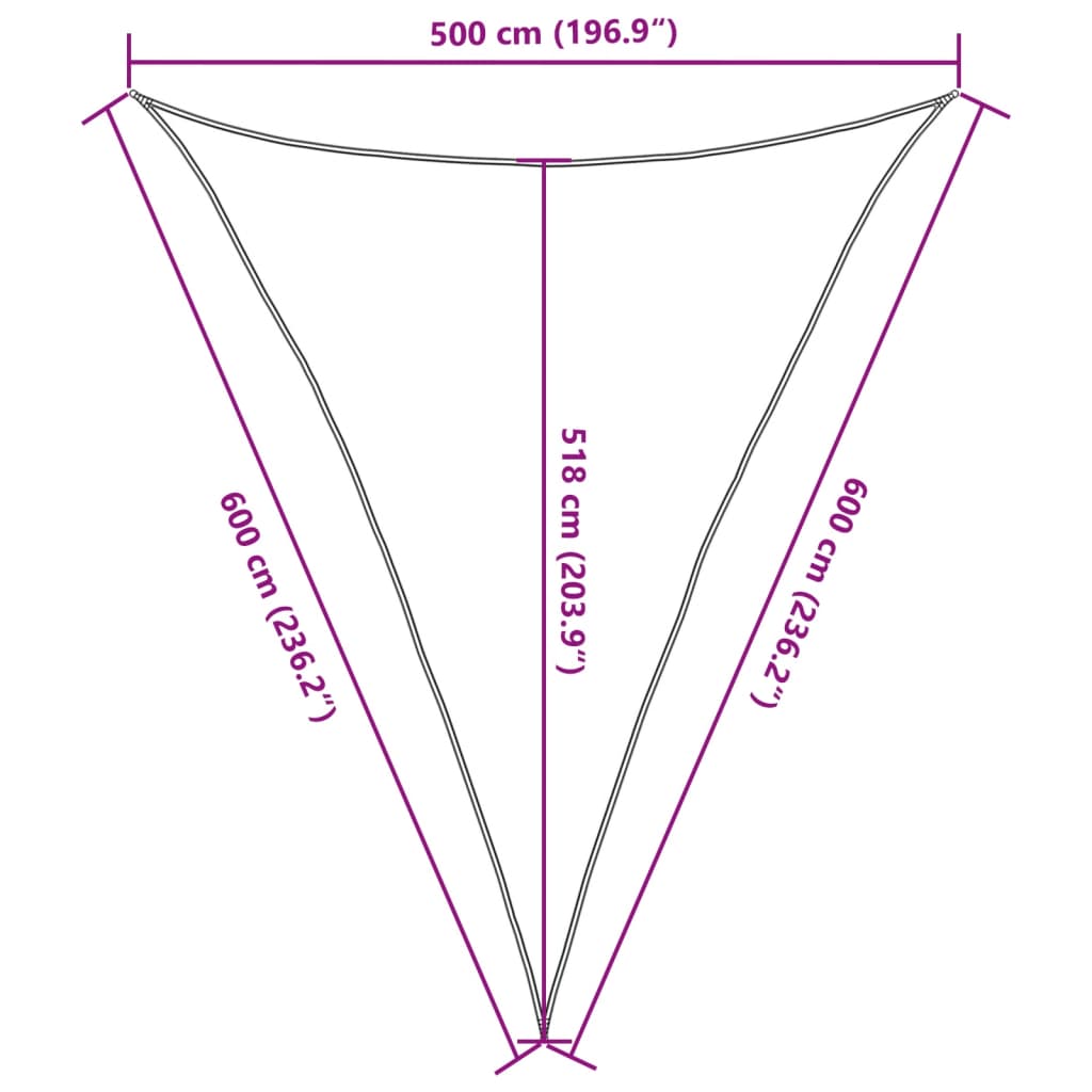 Uždanga nuo saulės, tamsiai žalia, 5x6x6m, HDPE, 160g/m²