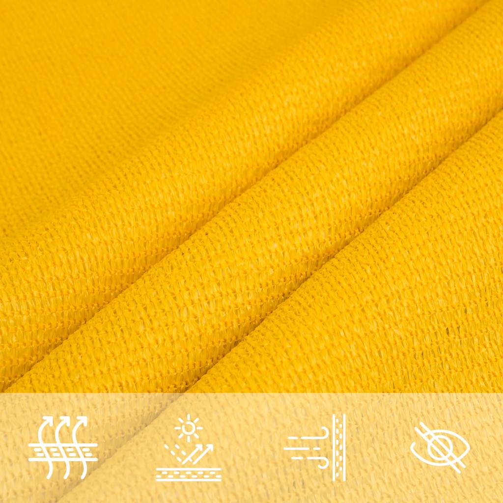 Burė nuo saulės, geltonos spalvos, 4x4m, HDPE, 160g/m²