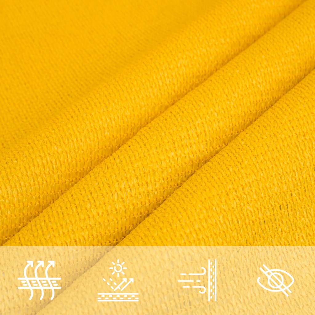 Burė nuo saulės, geltonos spalvos, 5x7m, HDPE, 160g/m²
