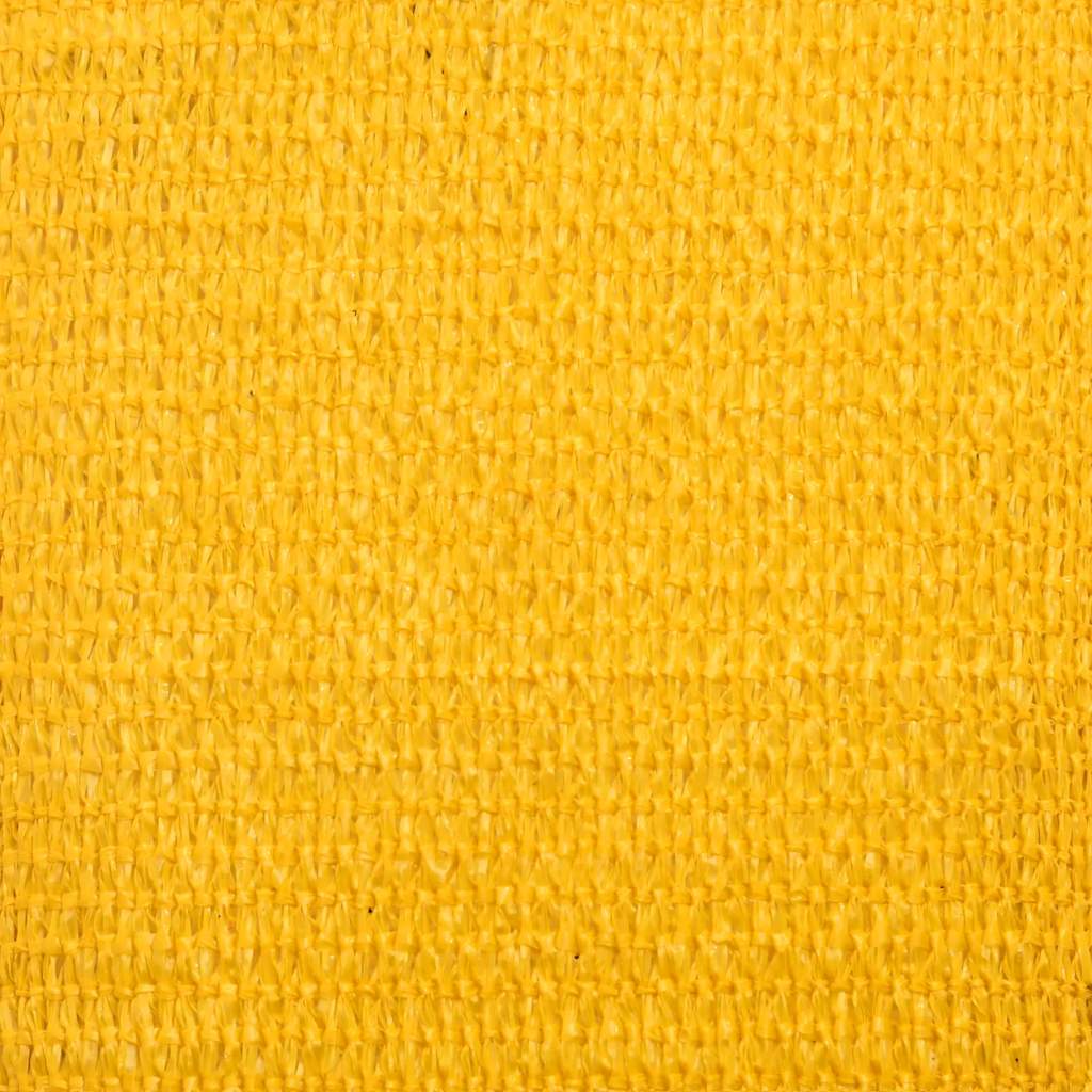 Saulės skėtis, burė, 160 g/m², trapecijos formos, geltona, 4/5x3 m, HDPE