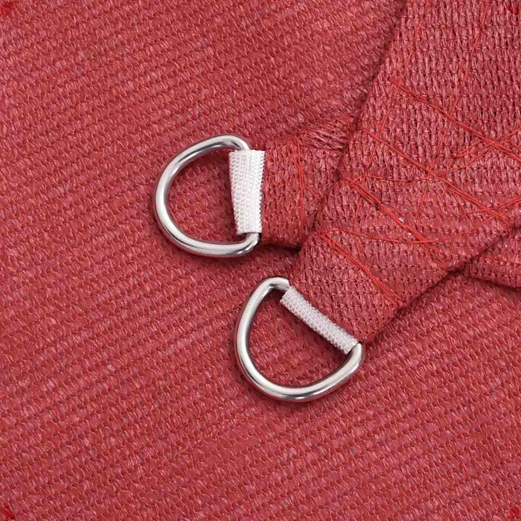 Uždanga nuo saulės, raudonos spalvos, 2x2m, HDPE, 160g/m²