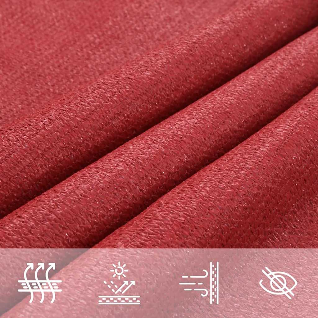 Uždanga nuo saulės, raudonos spalvos, 2x4m, HDPE, 160g/m²