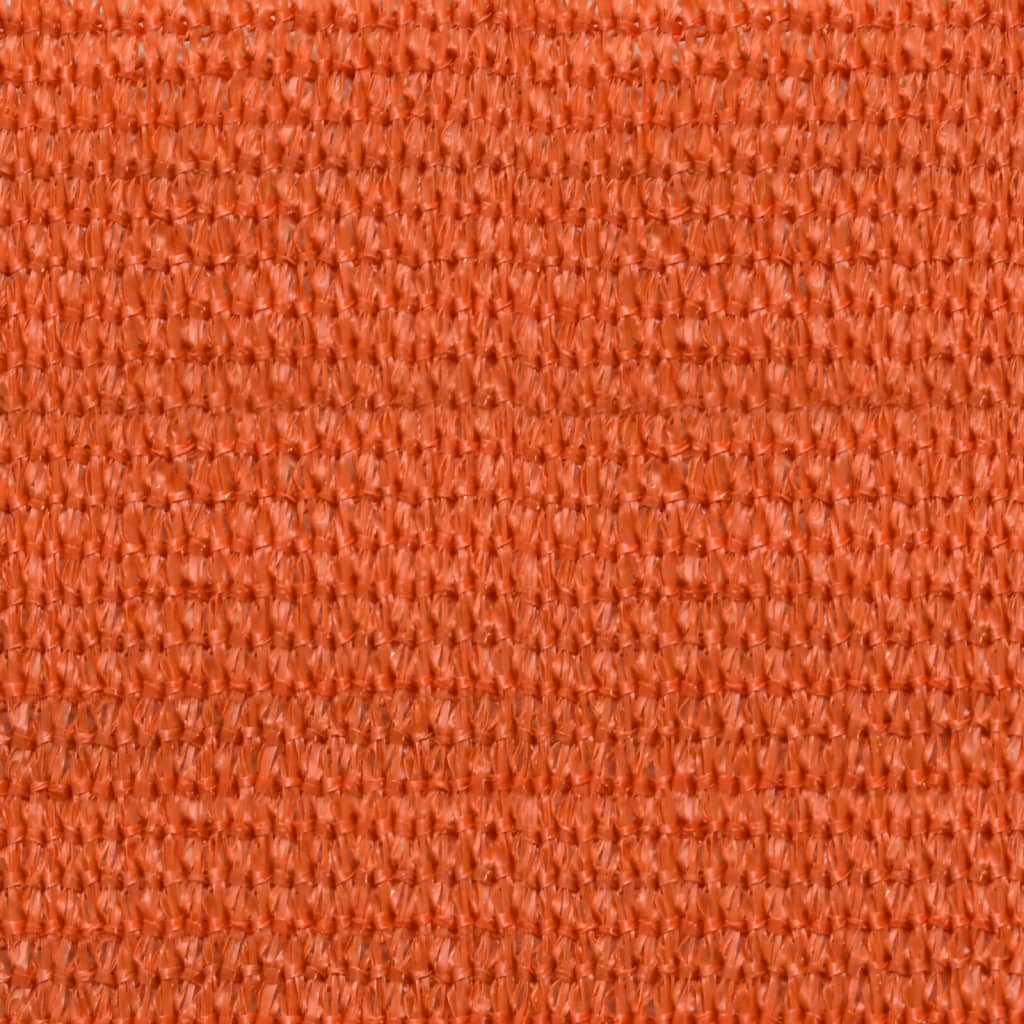 Saulės skėtis, burė, 160 g/m², kvadratinė, oranžinė, 7x7 m, HDPE