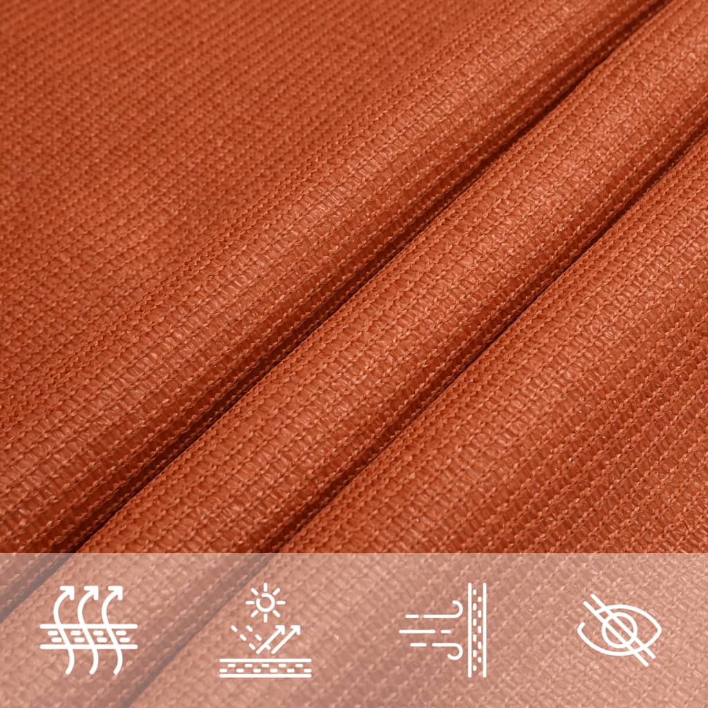 Burė nuo saulės, oranžinės spalvos, 3x6m, HDPE, 160g/m²