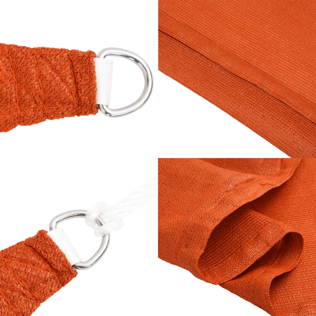 Burė nuo saulės, oranžinės spalvos, 3x6m, HDPE, 160g/m²