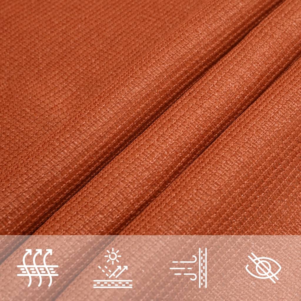 Burė nuo saulės, oranžinės spalvos, 4x7m, HDPE, 160g/m²