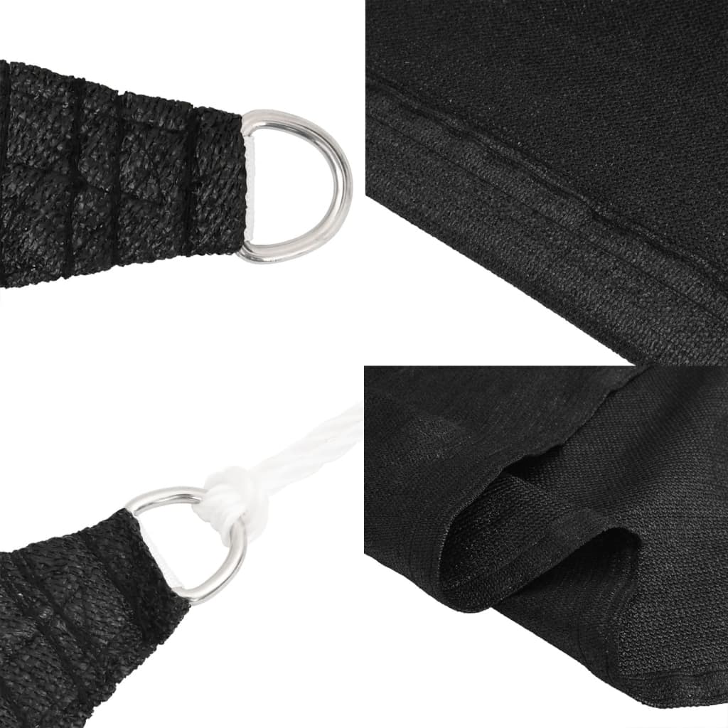 Uždanga nuo saulės, juodos spalvos, 3,5x5m, HDPE, 160g/m²