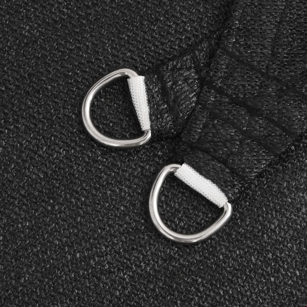 Uždanga nuo saulės, juodos spalvos, 4x7m, HDPE, 160g/m²