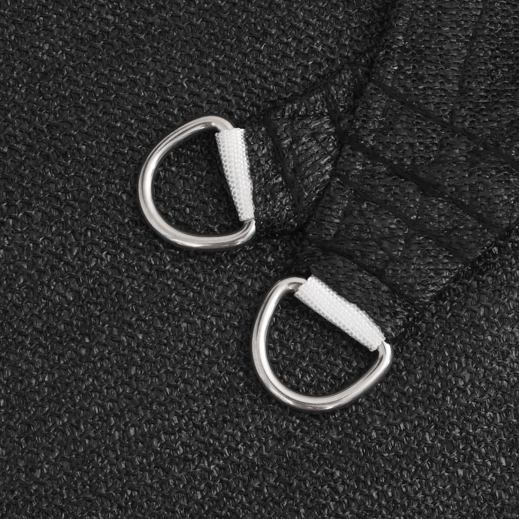 Uždanga nuo saulės, juodos spalvos, 3x4x5m, HDPE, 160g/m²