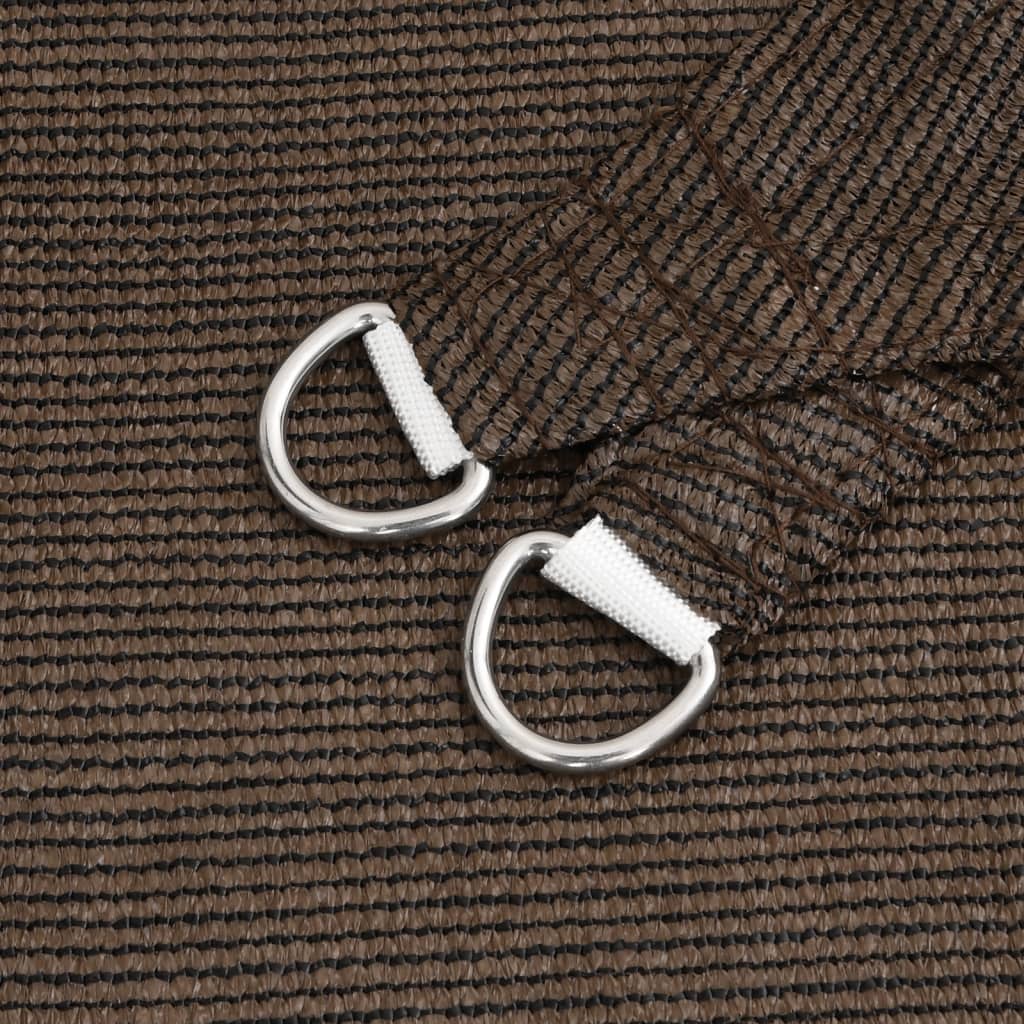 Uždanga nuo saulės, rudos spalvos, 2x2m, HDPE, 160g/m²