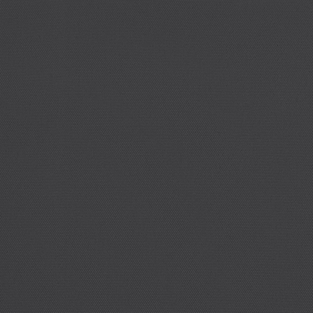 Balkono skėtis su aliuminiu stulpu, juodas, 300x155x223cm