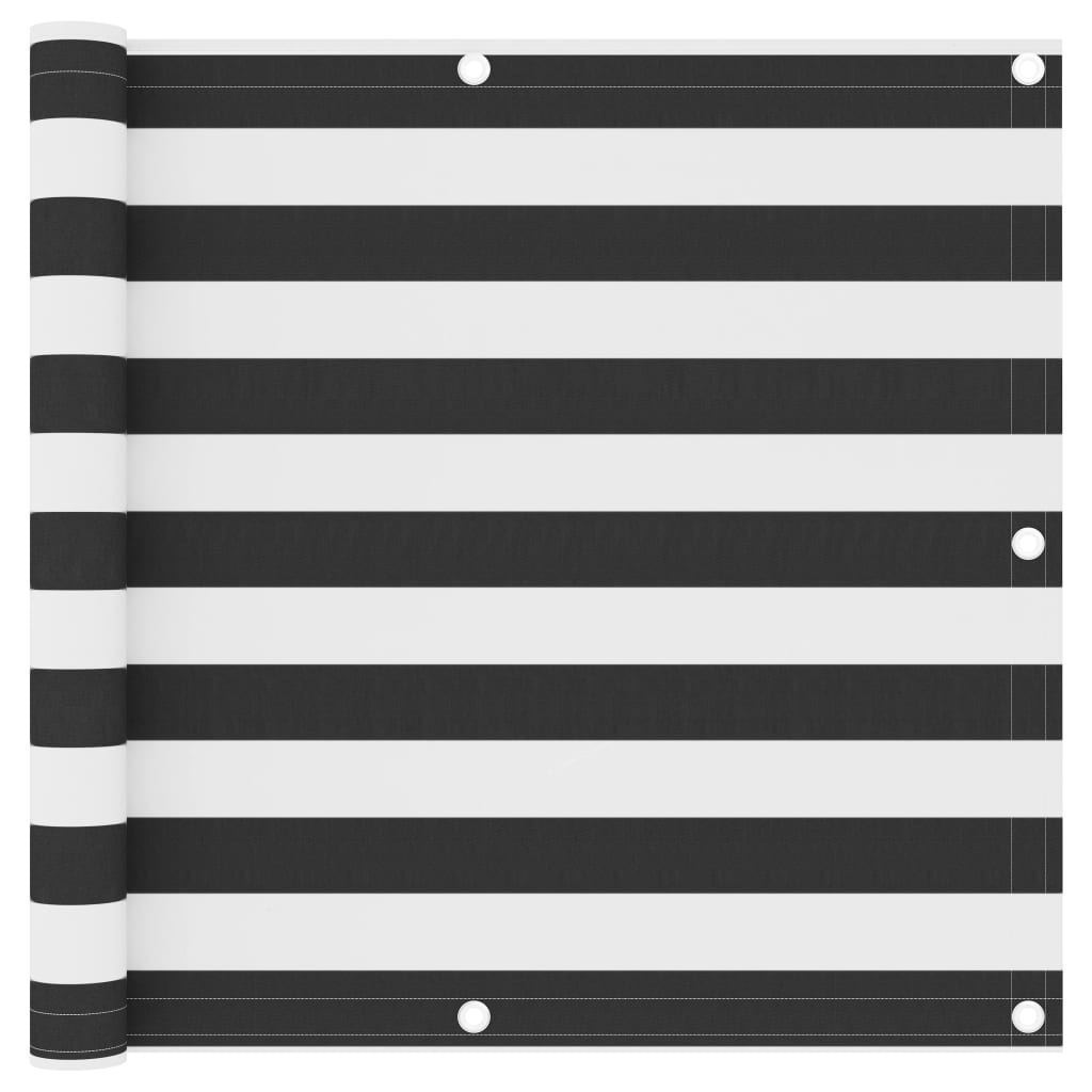 Balkono pertvara, antracito/balta, 90x500cm, oksfordo audinys