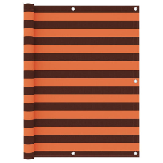 Balkono pertvara, oranžinė ir ruda, 120x300cm, oksfordo audinys