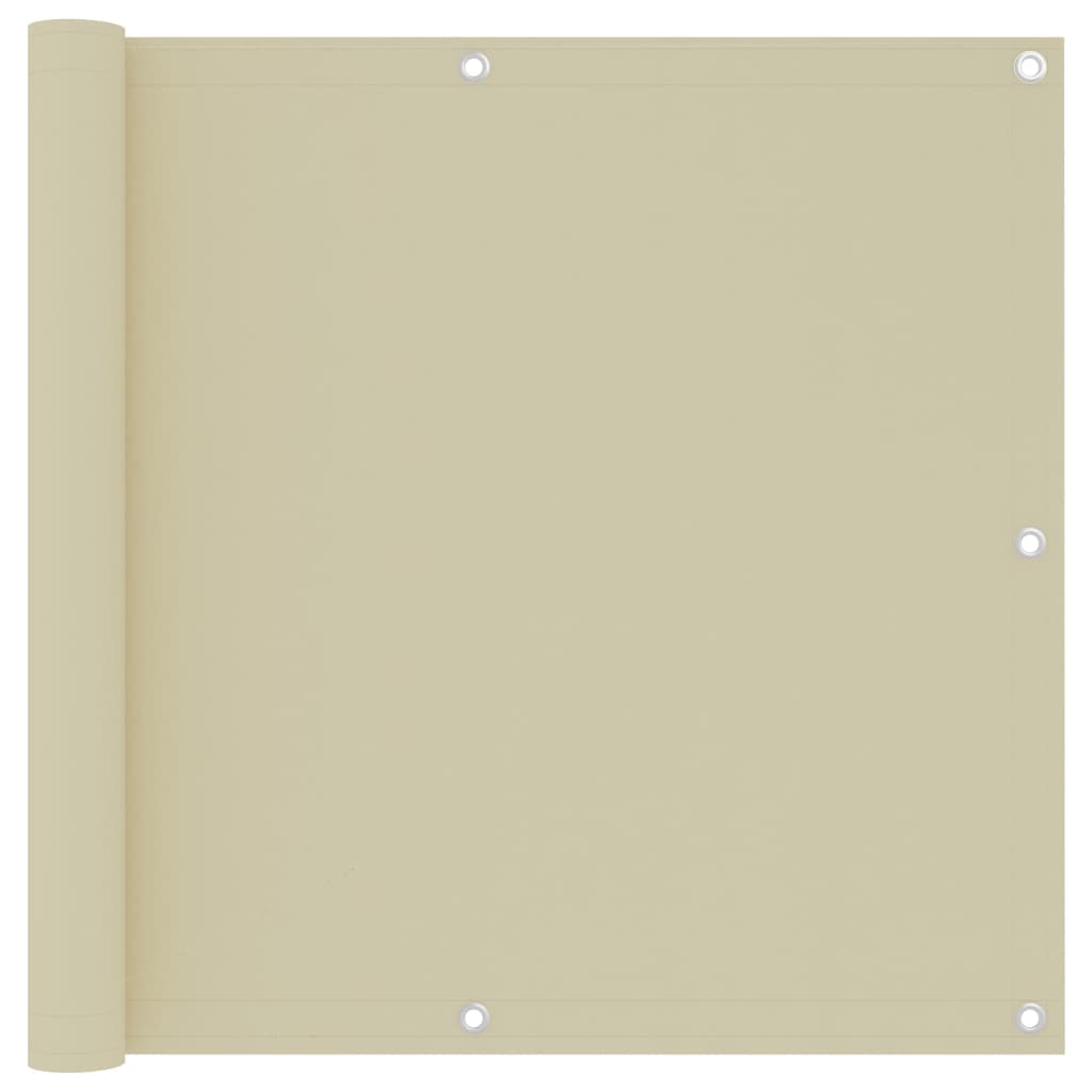 Balkono pertvara, kreminės spalvos, 90x500cm, oksfordo audinys