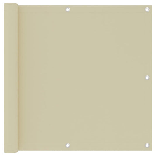 Balkono pertvara, kreminės spalvos, 90x500cm, oksfordo audinys