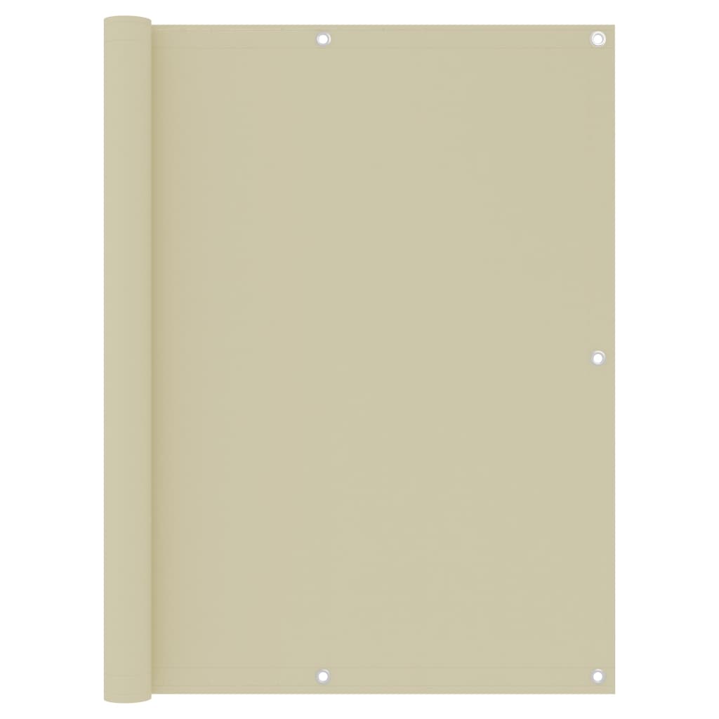 Balkono pertvara, kreminės spalvos, 120x500cm, oksfordo audinys