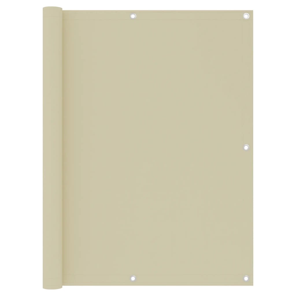 Balkono pertvara, kreminės spalvos, 120x600cm, oksfordo audinys