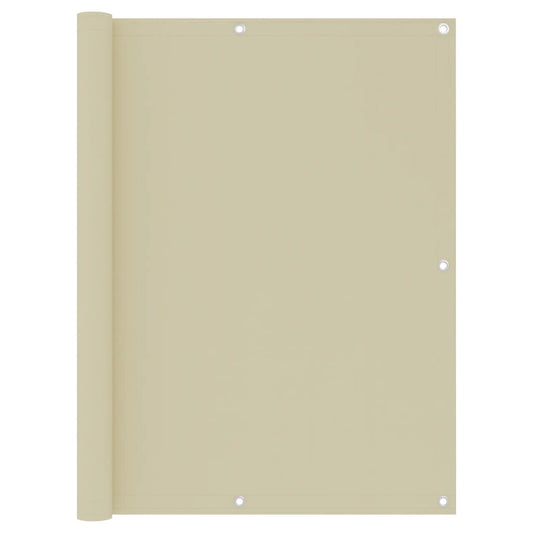 Balkono pertvara, kreminės spalvos, 120x600cm, oksfordo audinys