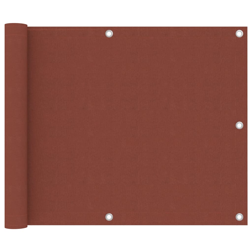 Balkono pertvara, terakota spalvos, 75x500cm, oksfordo audinys