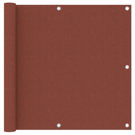 Balkono pertvara, terakota spalvos, 90x500cm, oksfordo audinys