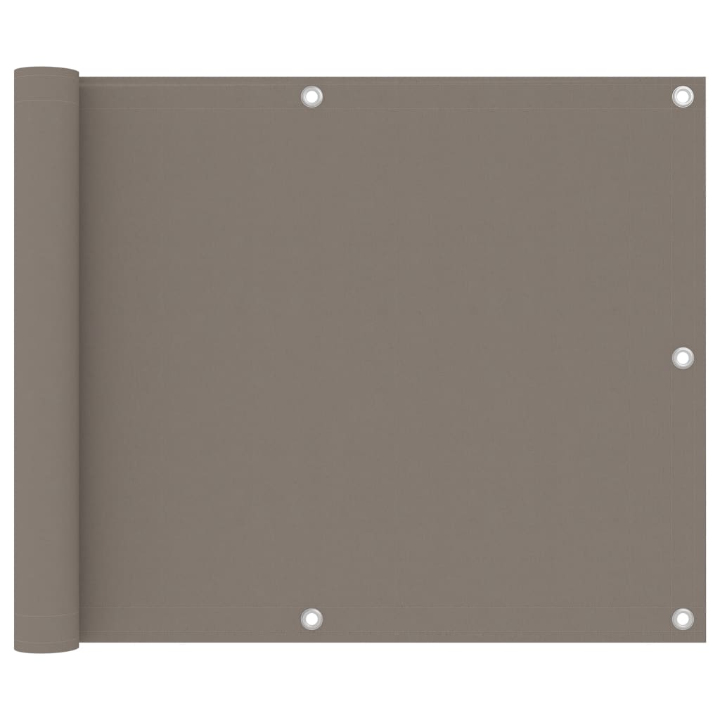Balkono pertvara, taupe spalvos, 75x400cm, oksfordo audinys