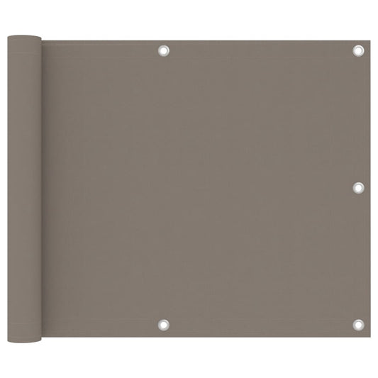 Balkono pertvara, taupe spalvos, 75x400cm, oksfordo audinys