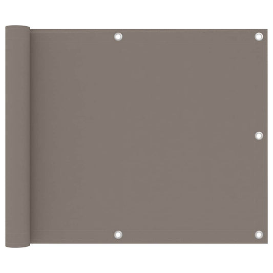 Balkono pertvara, taupe spalvos, 75x600cm, oksfordo audinys