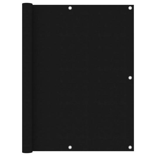 Balkono pertvara, juodos spalvos, 120x300cm, oksfordo audinys