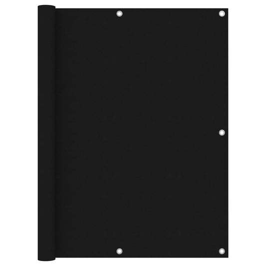 Balkono pertvara, juodos spalvos, 120x600cm, oksfordo audinys