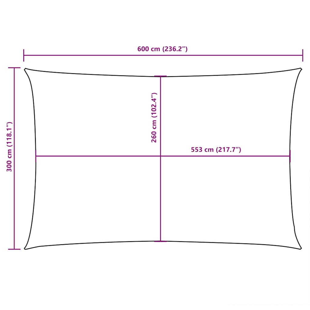 Uždanga nuo saulės, antracito, 3x6m, oksfordo audinys