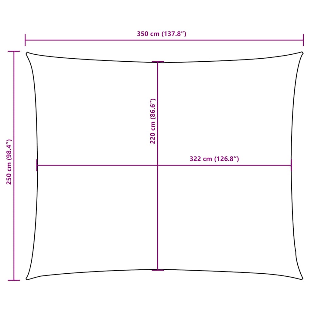 Uždanga nuo saulės, kreminė, 2,5x3,5m, oksfordo audinys