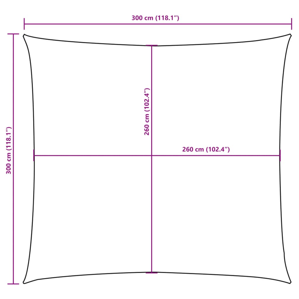 Uždanga nuo saulės, tamsiai žalia, 3x3m, oksfordo audinys