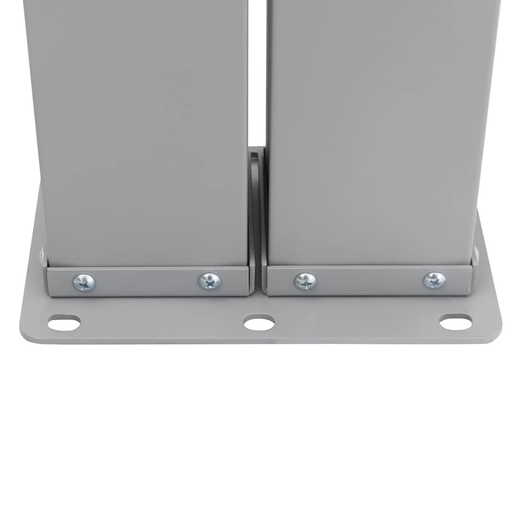 Ištraukiama šoninė kiemo pertvara, juodos spalvos, 140x1200cm