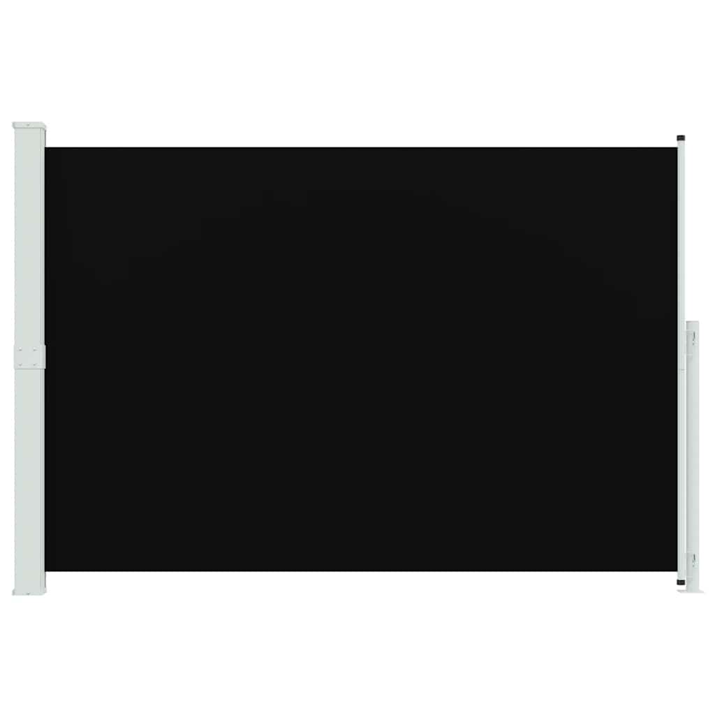 Ištraukiama šoninė kiemo pertvara, juodos spalvos, 200x300cm