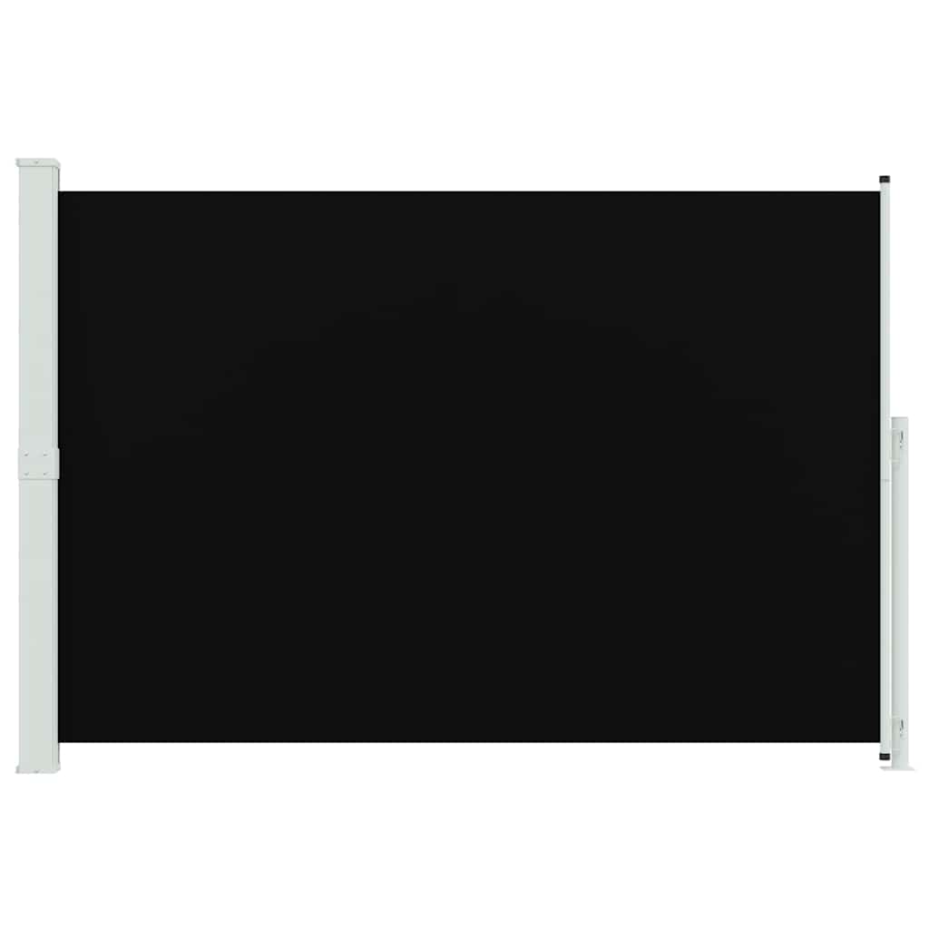 Ištraukiama šoninė kiemo pertvara, juodos spalvos, 200x300cm