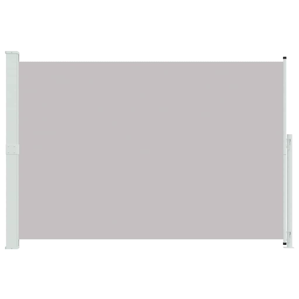 Ištraukiama šoninė kiemo pertvara, pilkos spalvos, 200x300cm