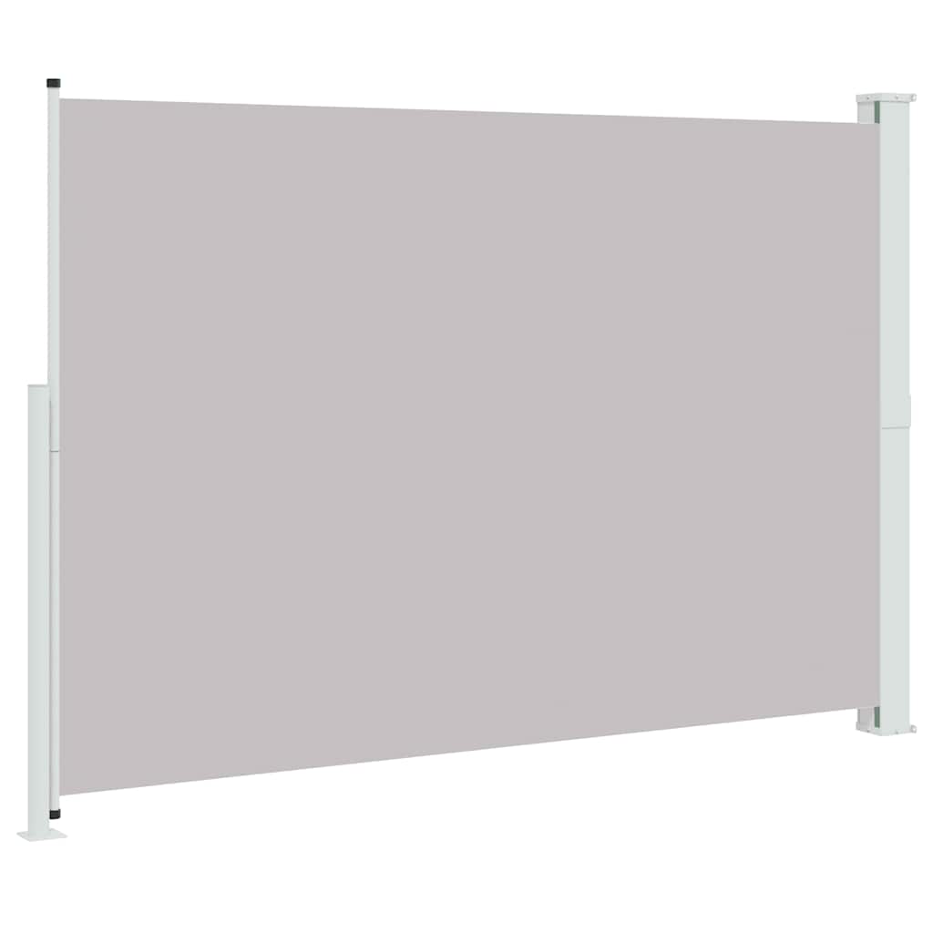 Ištraukiama šoninė kiemo pertvara, pilkos spalvos, 200x300cm