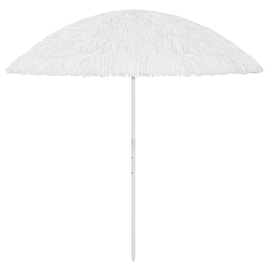 Paplūdimio skėtis, baltos spalvos, 300cm, havajietiško dizaino