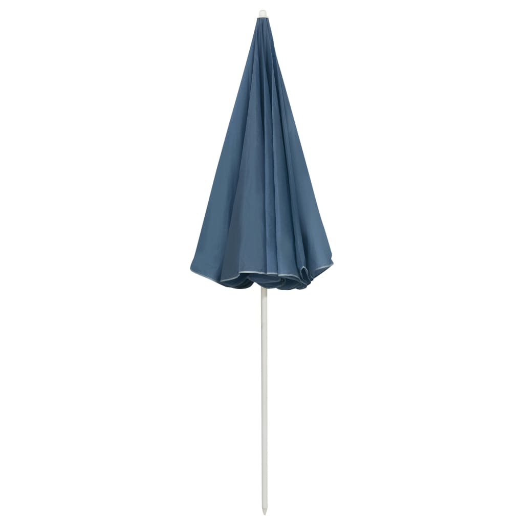Paplūdimio skėtis nuo saulės, mėlynos spalvos, 240cm