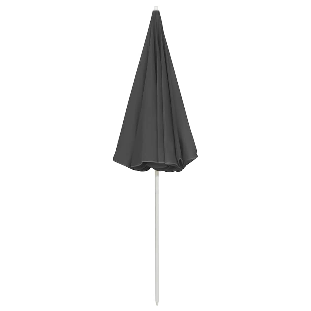 Paplūdimio skėtis nuo saulės, antracito spalvos, 240cm