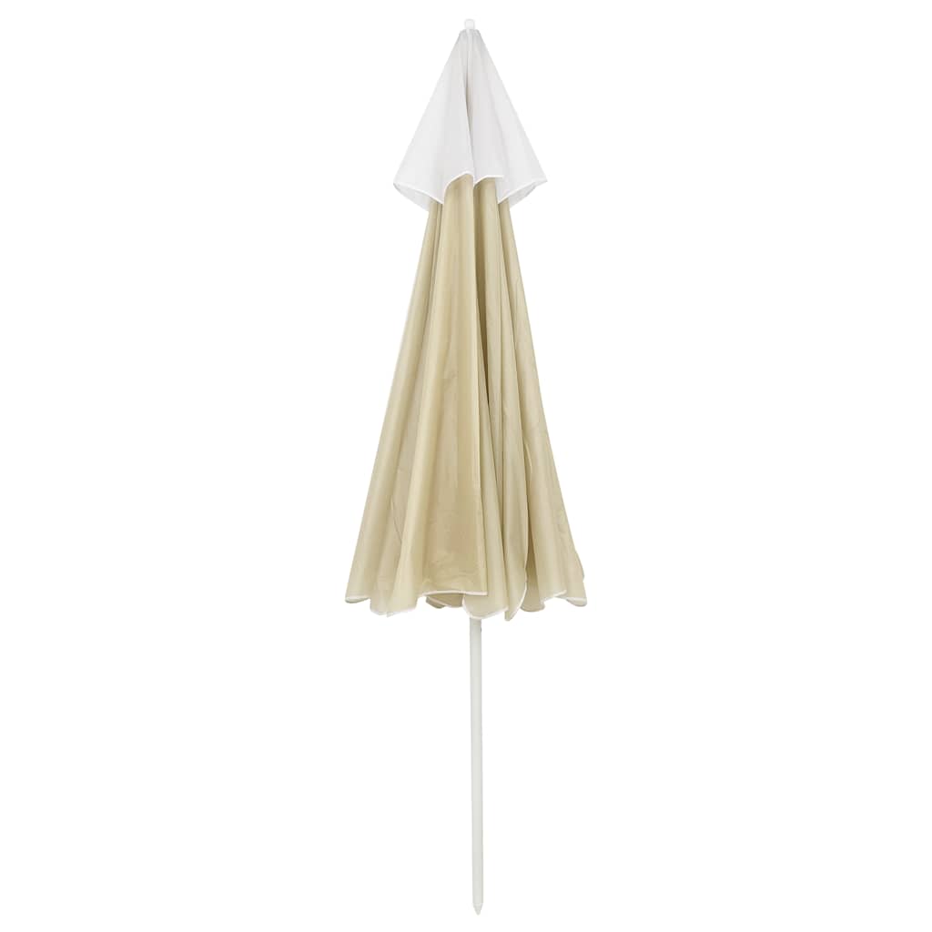 Paplūdimio skėtis nuo saulės, smėlio geltonos spalvos, 240cm