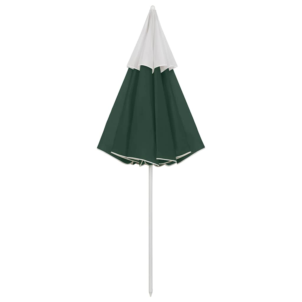 Paplūdimio skėtis nuo saulės, žalios spalvos, 300cm