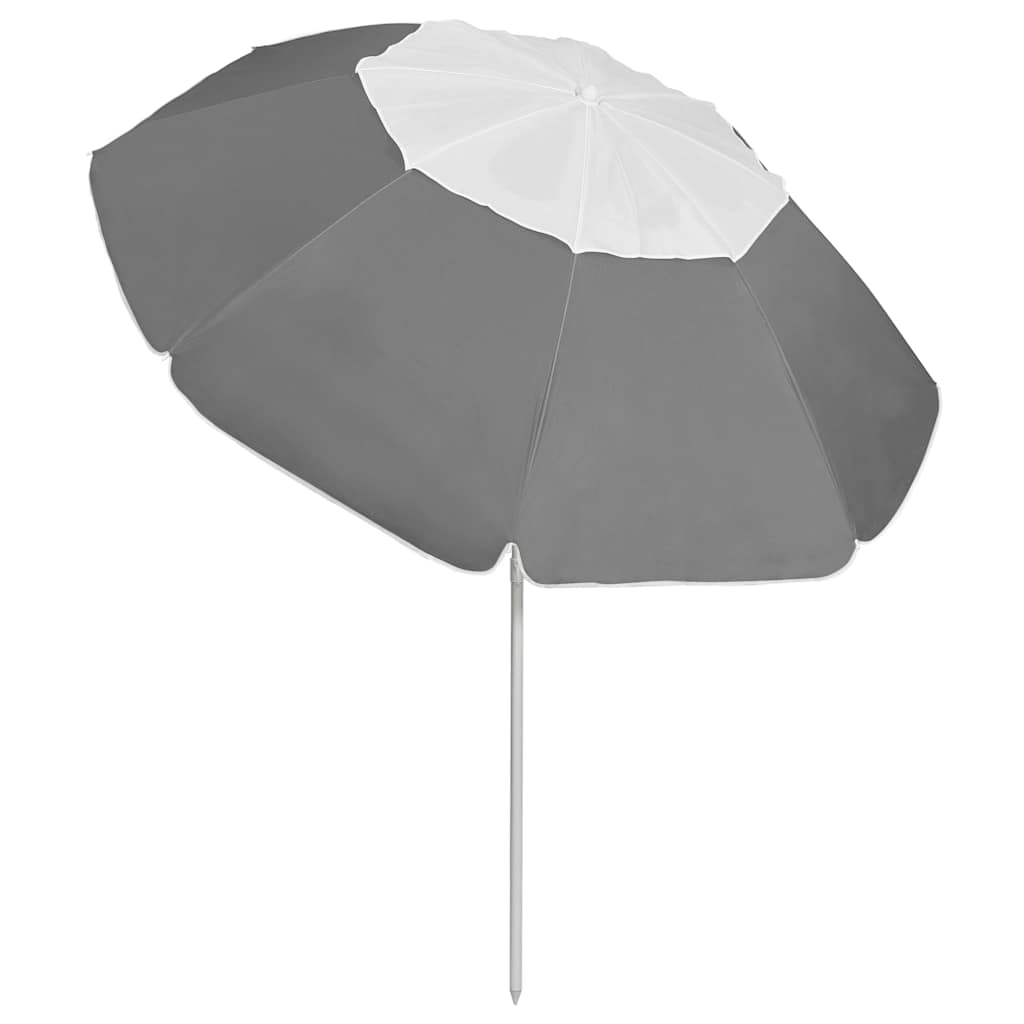 Paplūdimio skėtis nuo saulės, antracito spalvos, 300cm