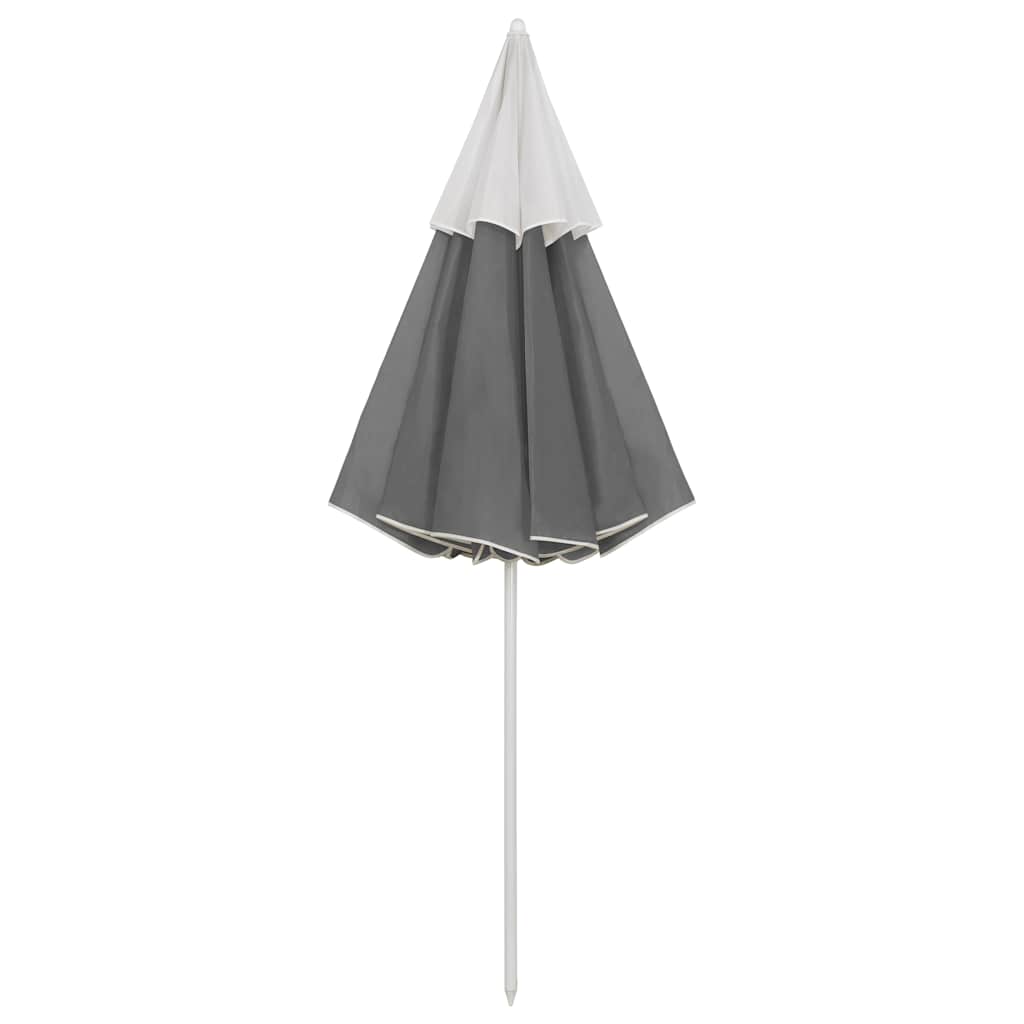 Paplūdimio skėtis nuo saulės, antracito spalvos, 300cm
