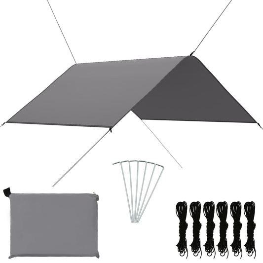 Lauko tentas, pilkos spalvos, 3x2,85m
