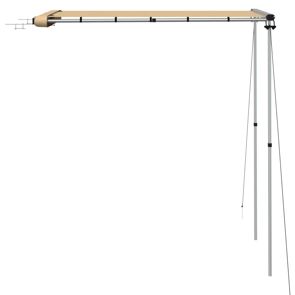 Markizė nameliui ant ratų, smėlio spalvos, 1,2x2x2,15m