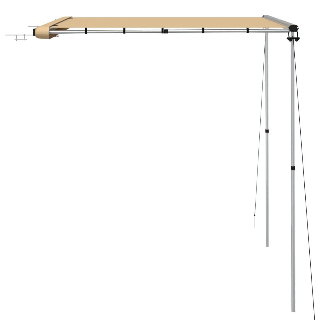 Markizė nameliui ant ratų, smėlio spalvos, 2x2x2,15m