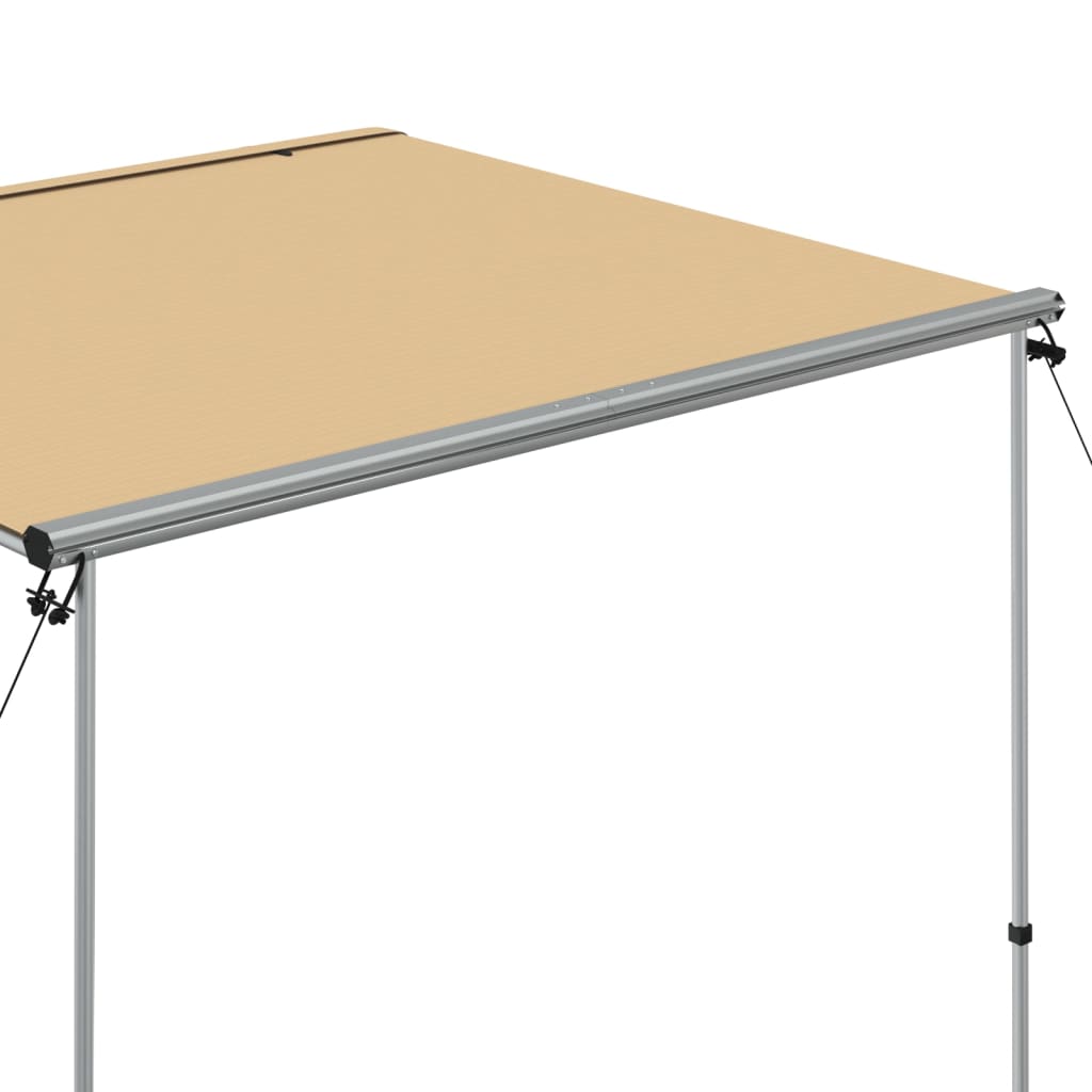 Markizė nameliui ant ratų, smėlio spalvos, 2x2x2,15m