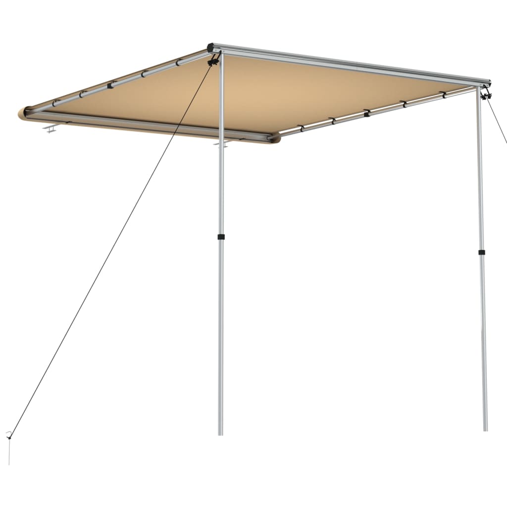 Markizė nameliui ant ratų, smėlio spalvos, 2x2,5x2,15m